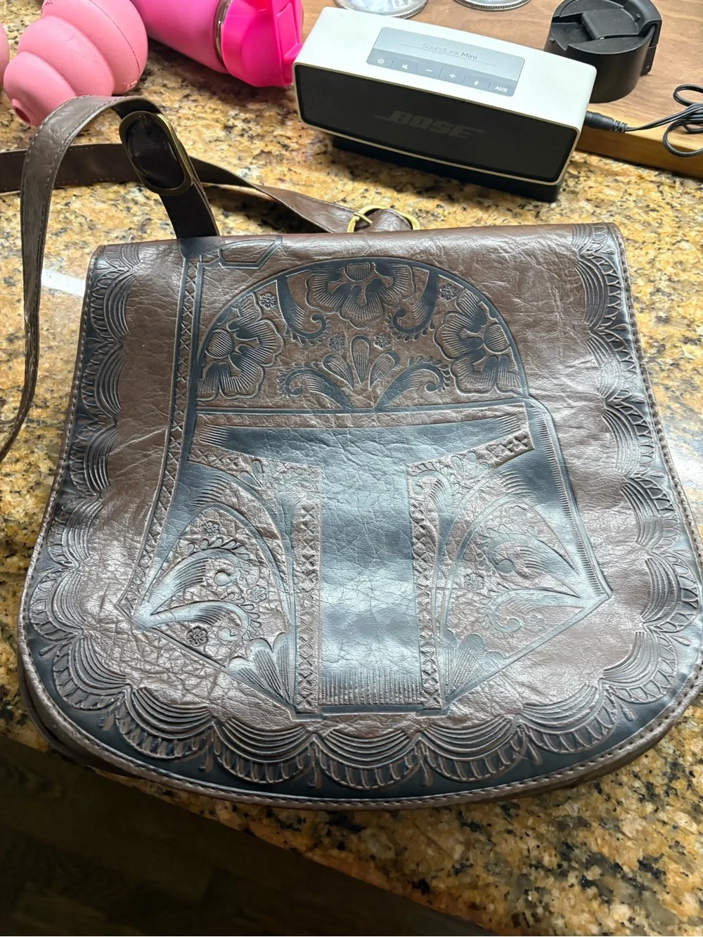 Star Wars boba fett crossbody vegan leather lounge fly bag